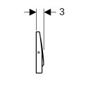 Geberit 115101005 Delta10 BetPl.,f&uuml;r Sp&uuml;l-Stopp-Sp&uuml;lung