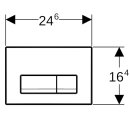 Geberit 115105465 Delta50 BetPl., f&uuml;r 2-Mengen-Sp&uuml;lung