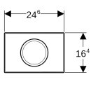 Geberit 115120115 Delta15 BetPl.,f&uuml;r Sp&uuml;l-Stopp-Sp&uuml;lung