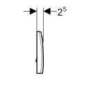 Geberit 115120465 Delta15 BetPl.,f&uuml;r Sp&uuml;l-Stopp-Sp&uuml;lung