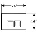 Geberit 115135115 Delta35 BetPl., f&uuml;r 2-Mengen-Sp&uuml;lung