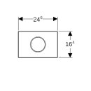 Geberit 115908KJ6 Sigma10 WC-Strg. elektron.Sp&uuml;l, Batt.