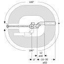 Geberit 150525216 Badewannenablauf, d52 mit Drehbet.