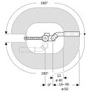 Geberit 150700006 Badewannenablauf, d52 mit Drehbet.