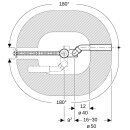 Geberit 150701006 Badewannenablauf, d52 mit Drehbet.