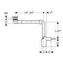 Geberit 152093211 WT Ablauf, Raumsparmodell, DN40