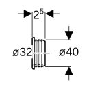 Geberit 152498001 Manschette EPDM, DN32/40
