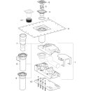 Geberit 154059001 Duschbodenablauf mit Zulauf, d50