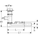 Geberit 154159001 Rohbauset mit Zulauf, d50
