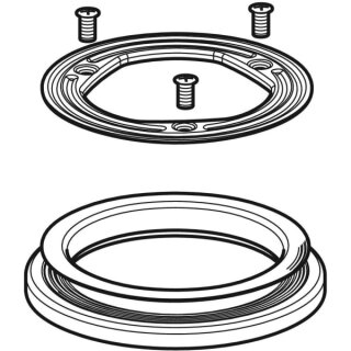Geberit 241997001 Klemmflansch mit Profildichtung