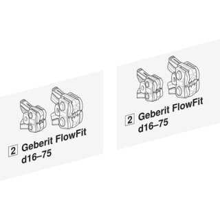 Geberit 969987001 Set Aufkleber für Geberit FlowFit