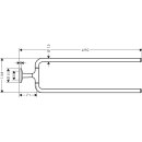 AXOR 42822800 Handtuchhalter zweiarmig