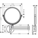 AXOR 42849140 Rasierspiegel Axor Universal Circular