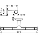 HANSGROHE 42857250 Toilettenpapierhalter doppelt