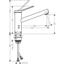 HANSGROHE 74811000 Sp&uuml;ltischmischer 150 Zesis M33