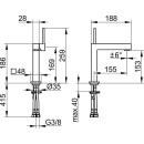 KEUCO 59102010100 EH-WT-mischer 150 E90 Square 59102,