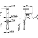 KEUCO 59502011100 EHM-WT-Mischer 100 IXMO 59502