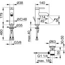 KEUCO 59502012000 EHM-WT-Mischer 100 IXMO 59502