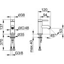 KEUCO 59504372100 EHM-WT-Mischer 60 IXMO 59504