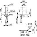 KEUCO 59504373000 EHM-WT-Mischer 60 IXMO 59504