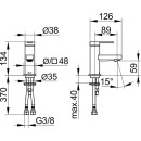 KEUCO 59504373100 EHM-WT-Mischer 60 IXMO 59504