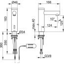 KEUCO 59512371100 Elektronik-WT-Mischer IXMO 59512