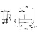 KEUCO 59516010202 EHM-WT-Mischer UP IXMO 59516