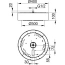 KEUCO 59931519000 Duschleuchte IP65 Arm.-Zub. 59931,