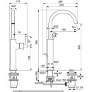 IDEAL STANDARD BD155A5 Waschtischarmatur Joy Neo m.Ablgarn.