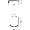 IDEAL STANDARD E2518GB WC-Sitz mit Softclosing Schwarz