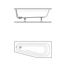 IDEAL STANDARD K276101 Raumspar-Badewanne Hotline Neu,