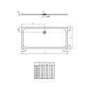 IDEAL STANDARD K8327FT Rechteck-Brausewanne Ultra Flat S,