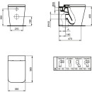 IDEAL STANDARD T368801 Standtiefsp&uuml;l-WC Blend Cube,