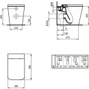 IDEAL STANDARD T3688V1 Standtiefsp&uuml;l-WC Blend Cube,