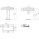 IDEAL STANDARD T3692V1 Waschtisch Conca 1 Hl. m.&Uuml;l.