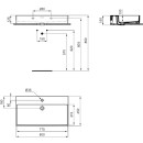 IDEAL STANDARD T3729V1 Waschtisch Extra, 1 Hl., m.&Uuml;l.,