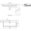 IDEAL STANDARD T3730V1 Waschtisch Extra, 1 Hl., m.&Uuml;l.,