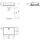 IDEAL STANDARD T3740V1 Aufsatzwaschtisch Extra, o.Hl.,
