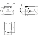 IDEAL STANDARD T3749V1 Wandtiefsp&uuml;l-WC Blend Curve...