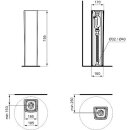 IDEAL STANDARD T3765V1 Stands&auml;ule Conca f&uuml;r Schalen