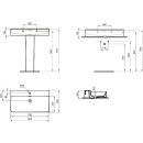 IDEAL STANDARD T3826V1 Waschtisch Conca 1 Hl. m.&Uuml;l.