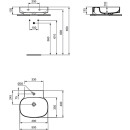 IDEAL STANDARD T4390MA Waschtisch Linda-X 1 Hl. o.&Uuml;l.