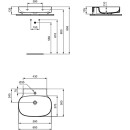 IDEAL STANDARD T439301 Waschtisch Linda-X 1 Hl. o.&Uuml;l.