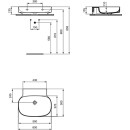 IDEAL STANDARD T439501 Waschtisch Linda-X o.Hl. o.&Uuml;l.