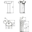 IDEAL STANDARD T451601 Eckwaschtisch i.life A 1 Hl....