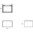 IDEAL STANDARD T4577Y3 WT-Unterschrank Conca 1 Auszug