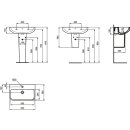 IDEAL STANDARD T4583MA Waschtisch i.life S 1 Hl. m.&Uuml;l.