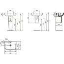 IDEAL STANDARD T4584MA Waschtisch i.life S 1 Hl. m.&Uuml;l.