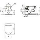 IDEAL STANDARD T4655MA Wandtiefsp&uuml;l-WC Blend Curve Randlos