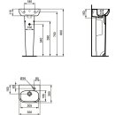 IDEAL STANDARD T466901 Handwachbecken i.life A 1 Hl. rechts